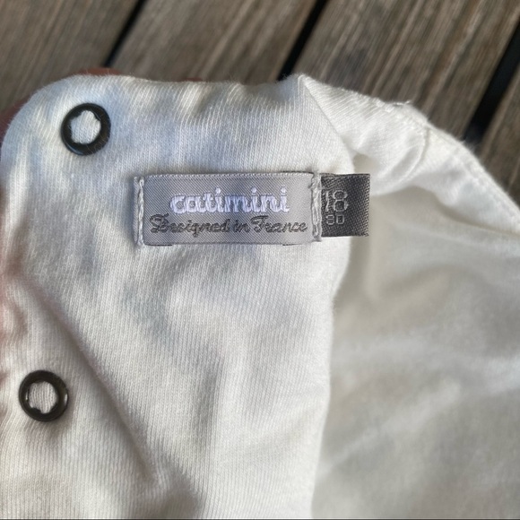 Catimini French Design Polka Dot Apple Dress Long Sleeve 18 Months Euro 80 GUC - Picture 7 of 8